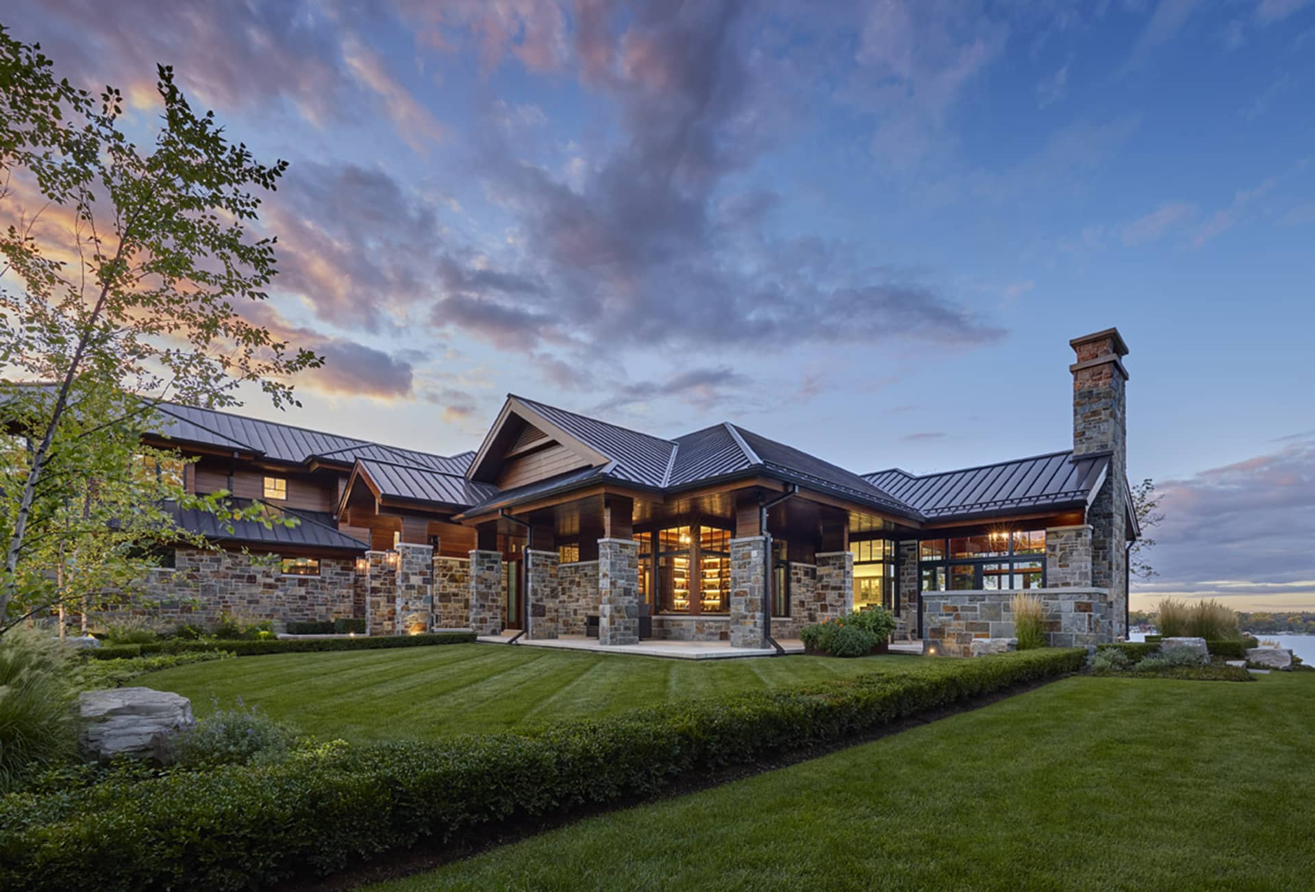 stunning glass villa