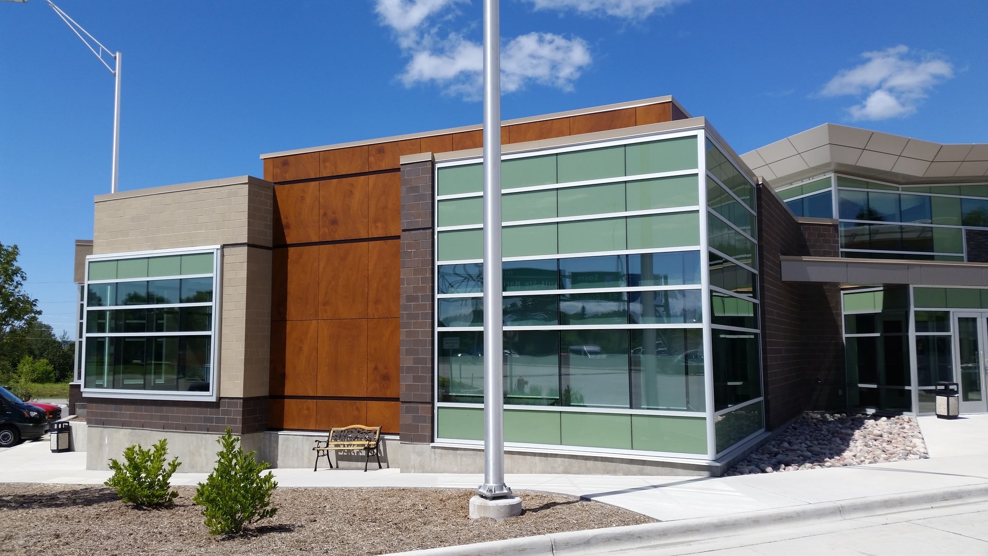 office with glass door