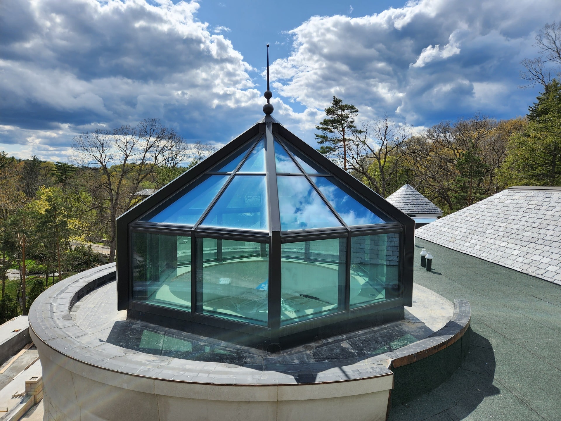 glass roof top