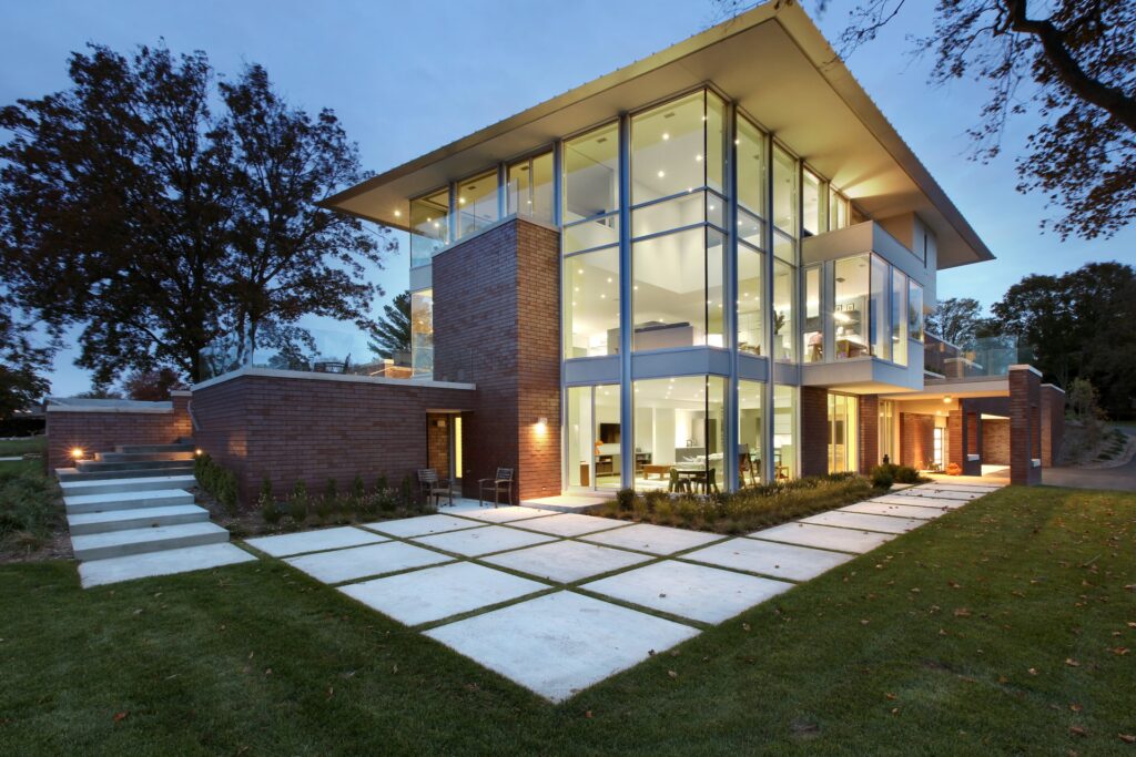 beautiful glass house