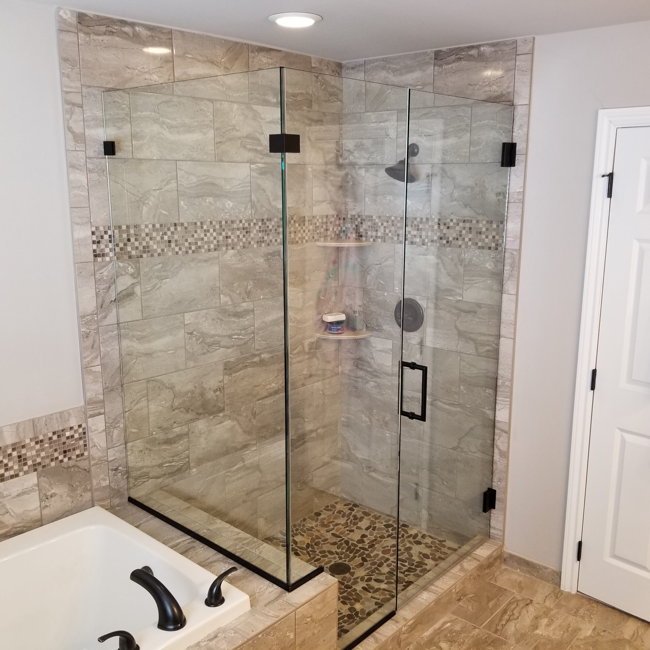 frame glass for shower enclosure