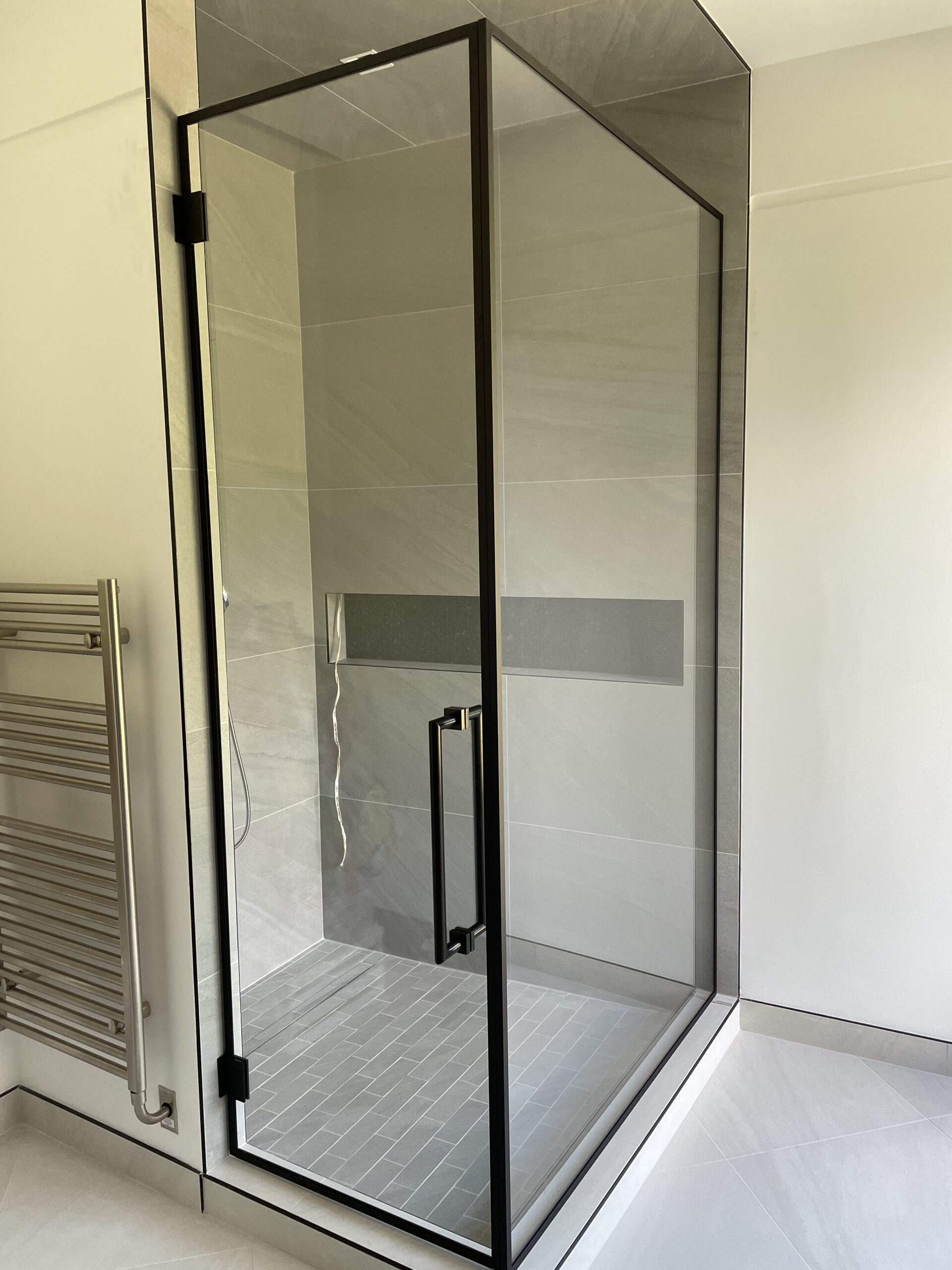 frame glass for shower enclosure