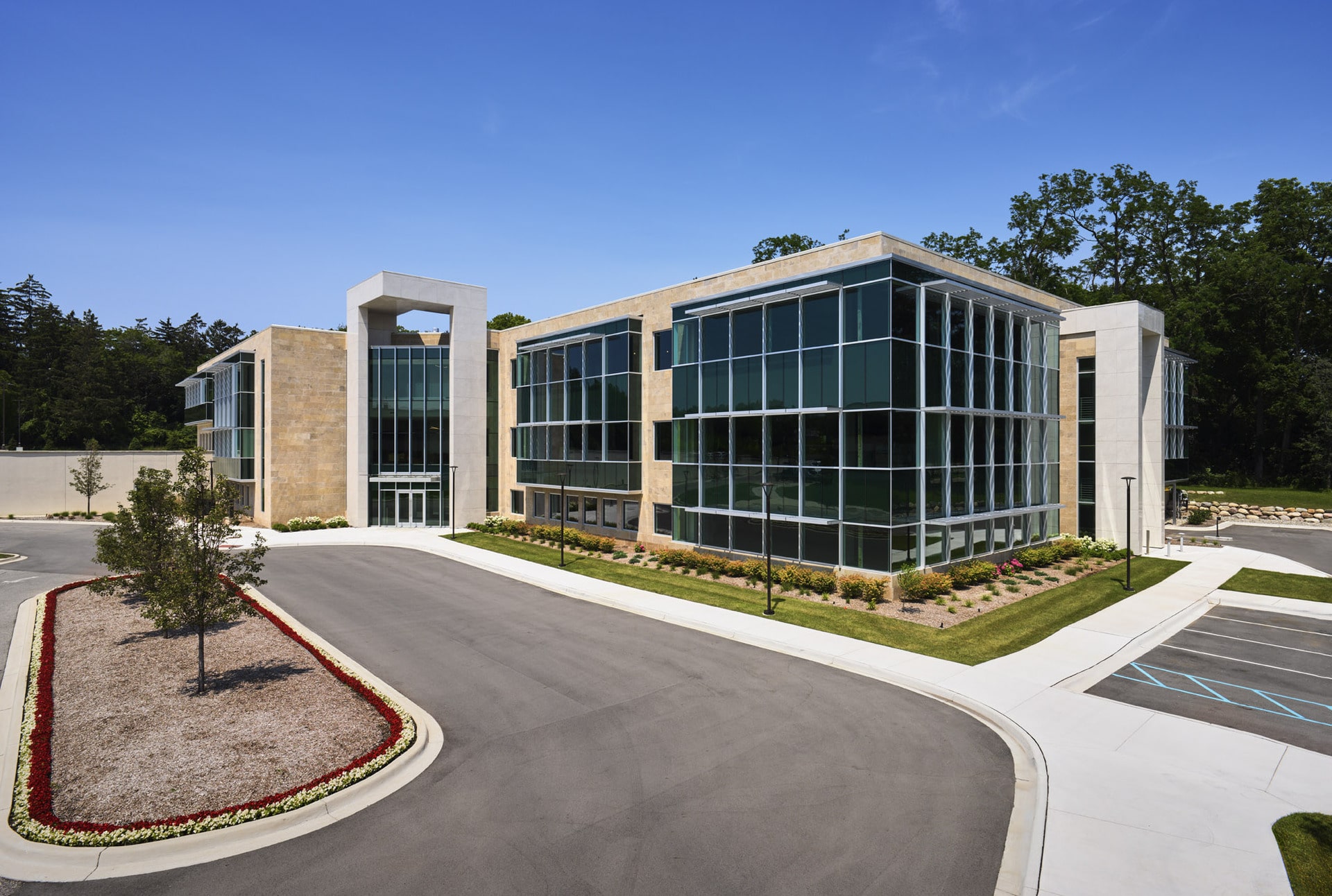 glass wall building