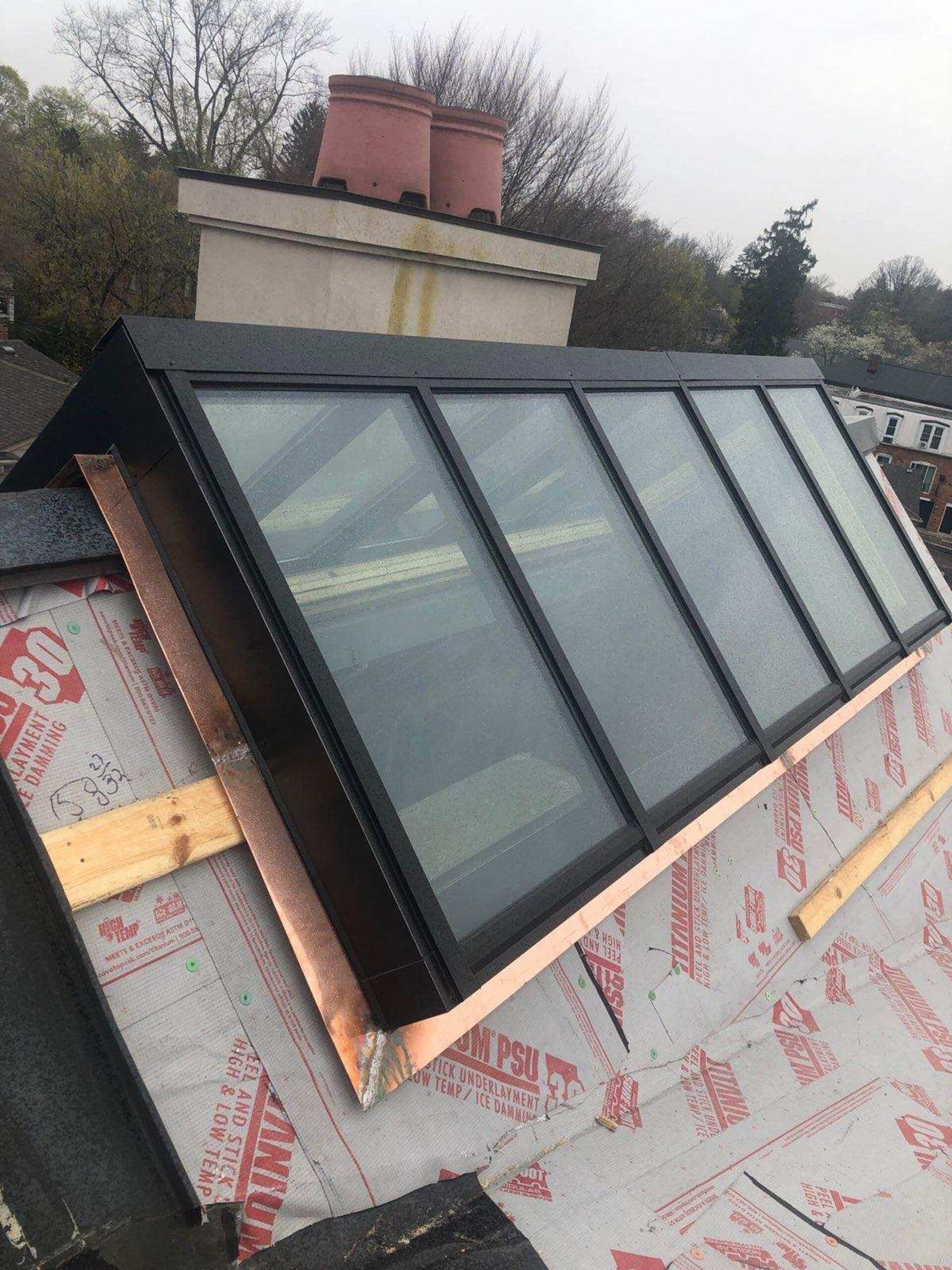 attic glass panel roof